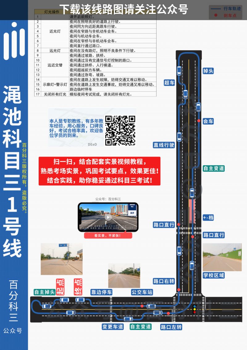 三门峡渑池小车科目三考场科目三路线图